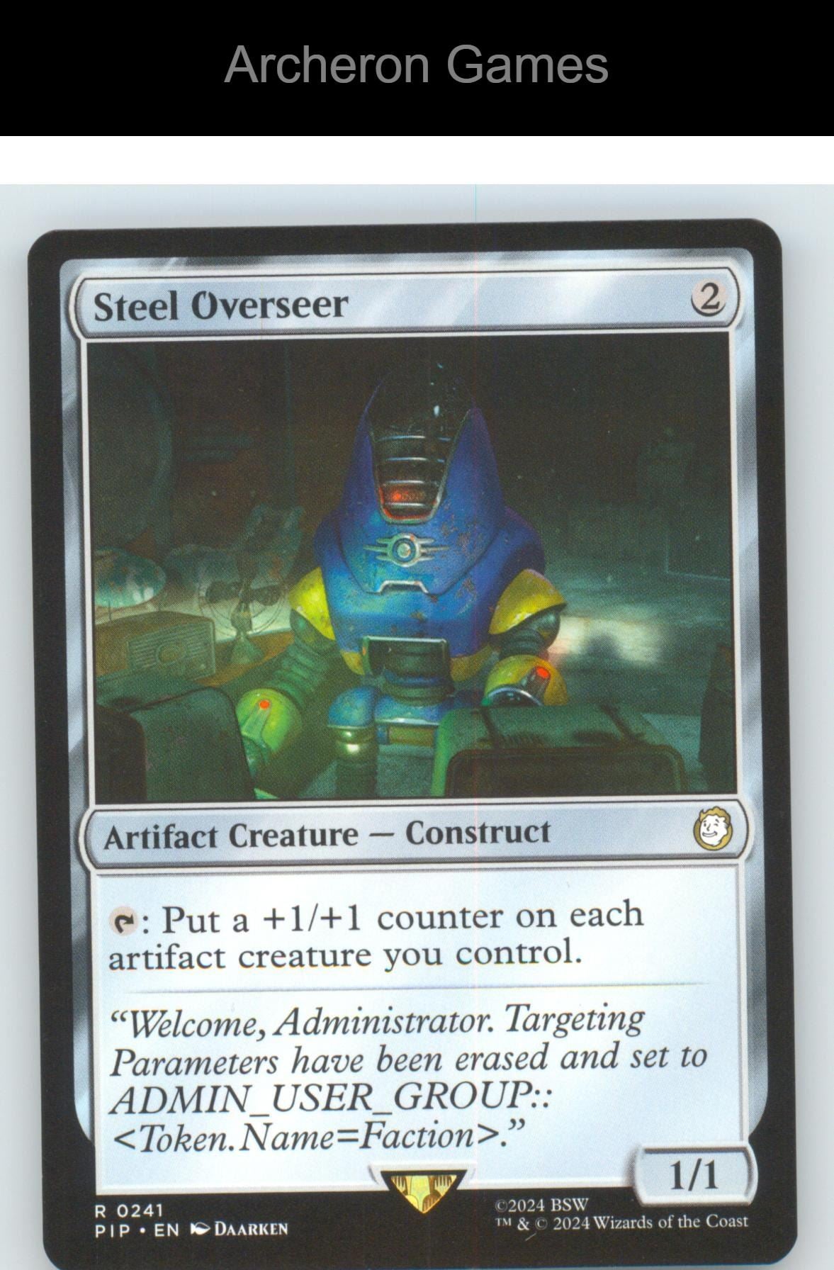 Steel Overseer PIP 241 R MTG Card NM/EX+