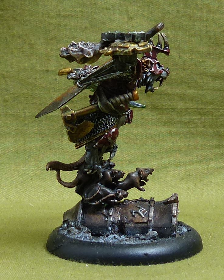 Classic Metal Warlord Queek Headtaker painted OOP - Skaven - Warhammer AoS #53I