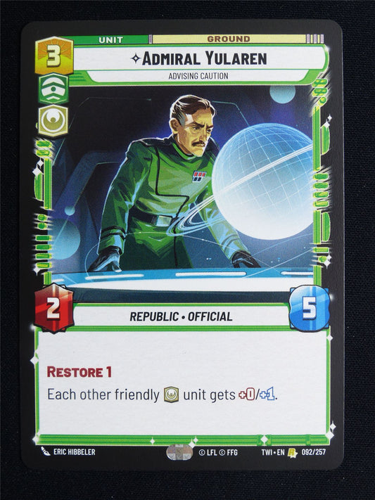 Admiral Yularen 092/257 - Star Wars Unlimited Card #3TV