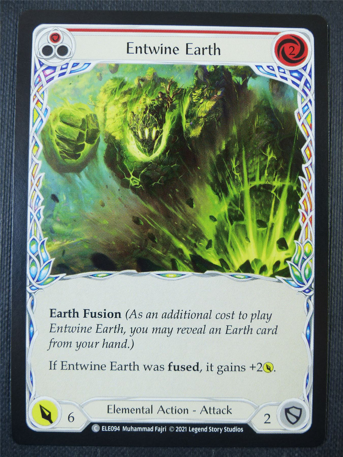 Entwine Earth - Red - Tales of Aria 1st ed - Flesh and Blood Card #63U