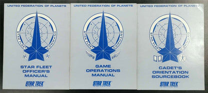 Star Trek: Star Fleet Officer's Manual/Orientation Sourcebook &Operational Manual Booklets - Roleplaying Game #1NH