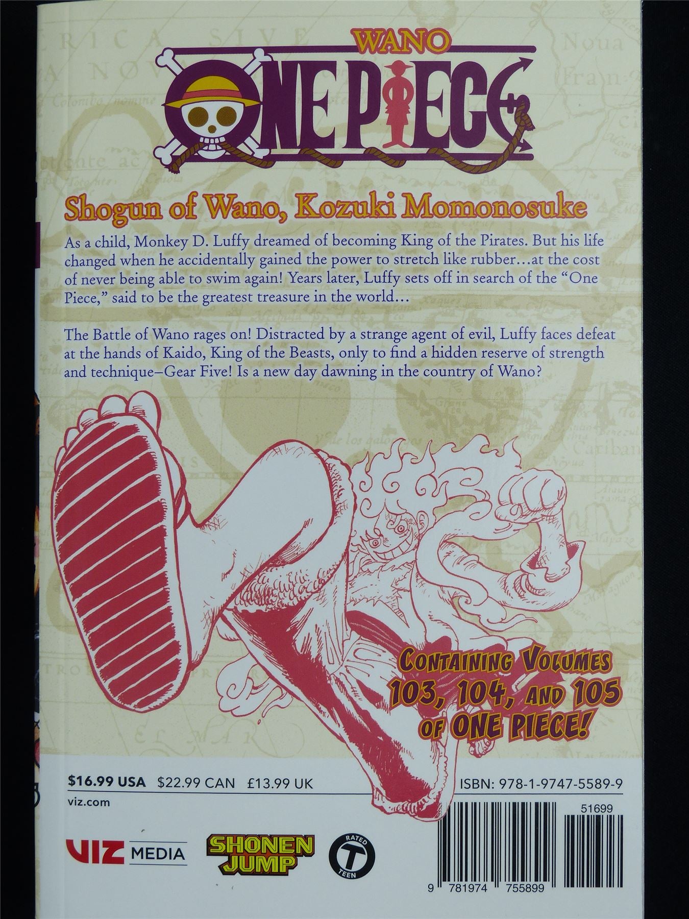 One Piece Wano Volumes 103 104 105 - Viz Manga #2KS