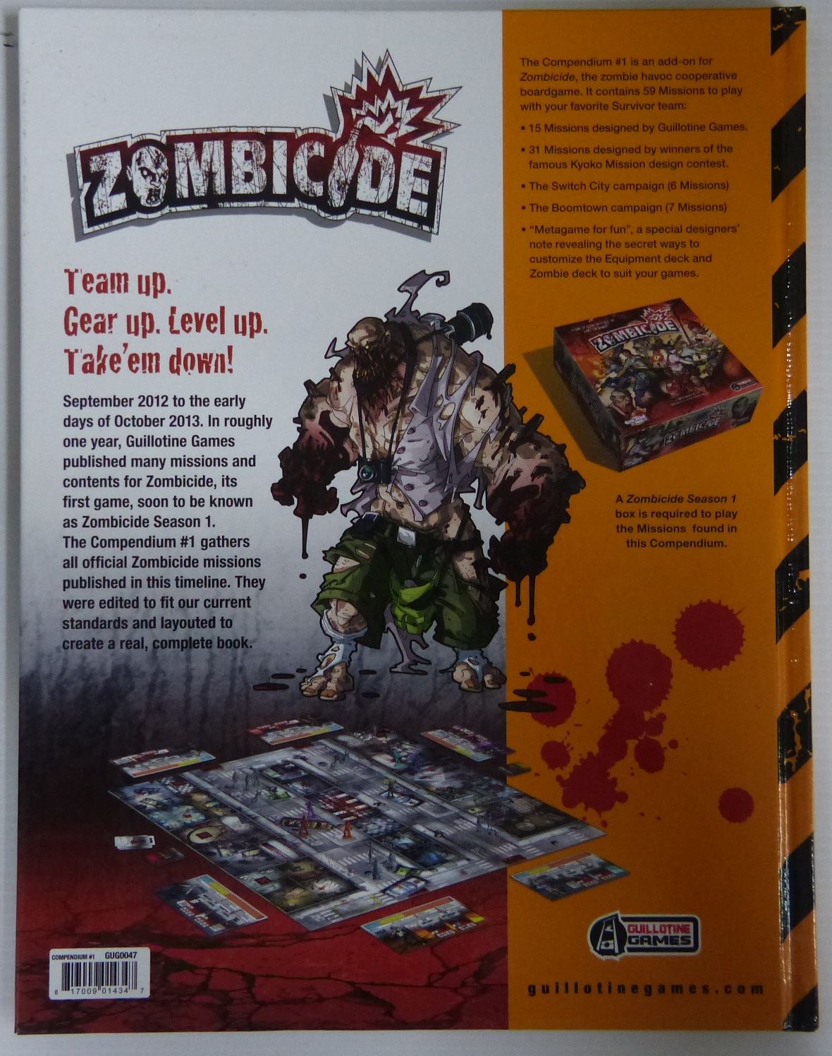 Zombiecide Conpendium #1 - Hardback - Boared Game #1OO