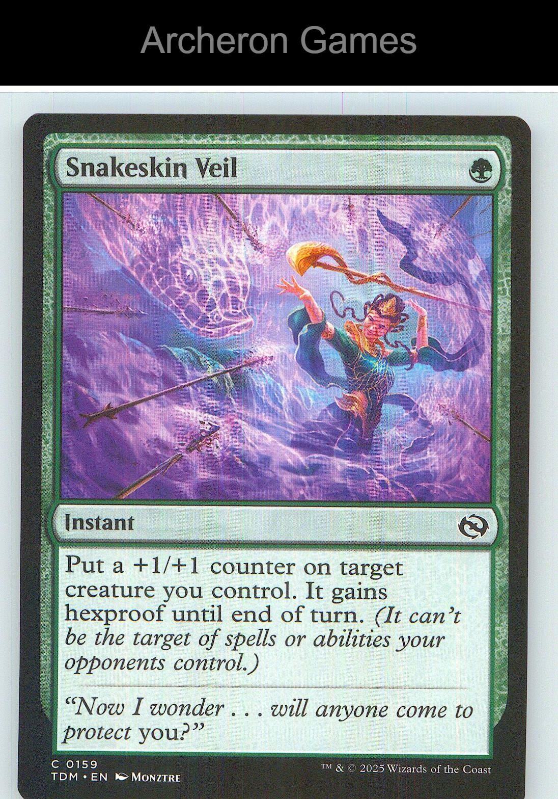 Snakeskin Veil TDM 159 C MTG Card NM/EX+