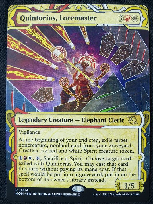 Quintorius Loremaster Showcase - MOM - Mtg Card #1IB