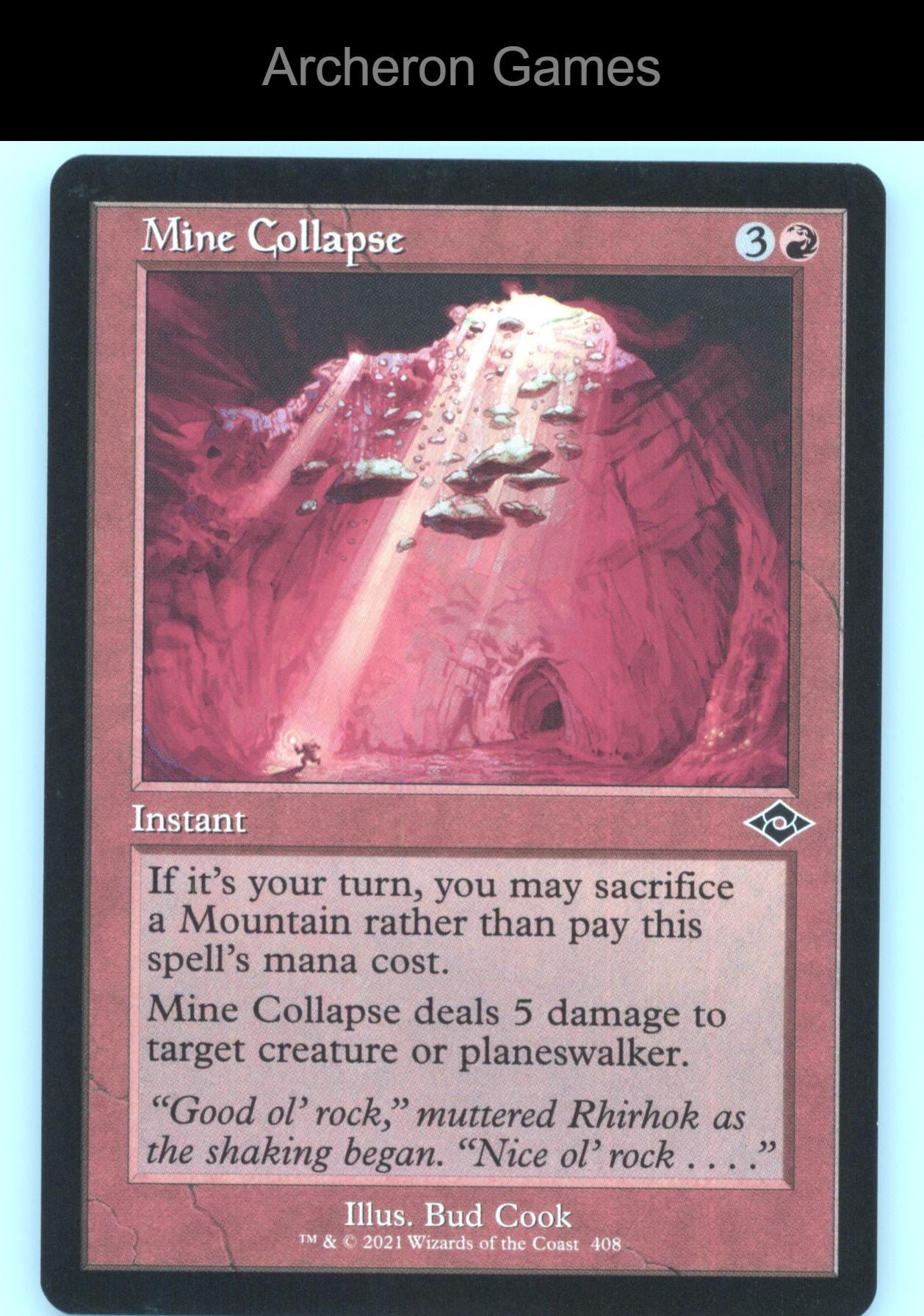Mine Collapse (Retro Frame) 408 C MTG Card Modern Horizons 2