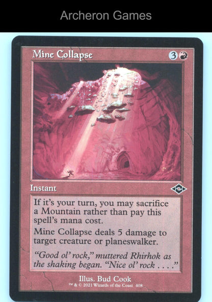 Mine Collapse (Retro Frame) 408 C MTG Card Modern Horizons 2