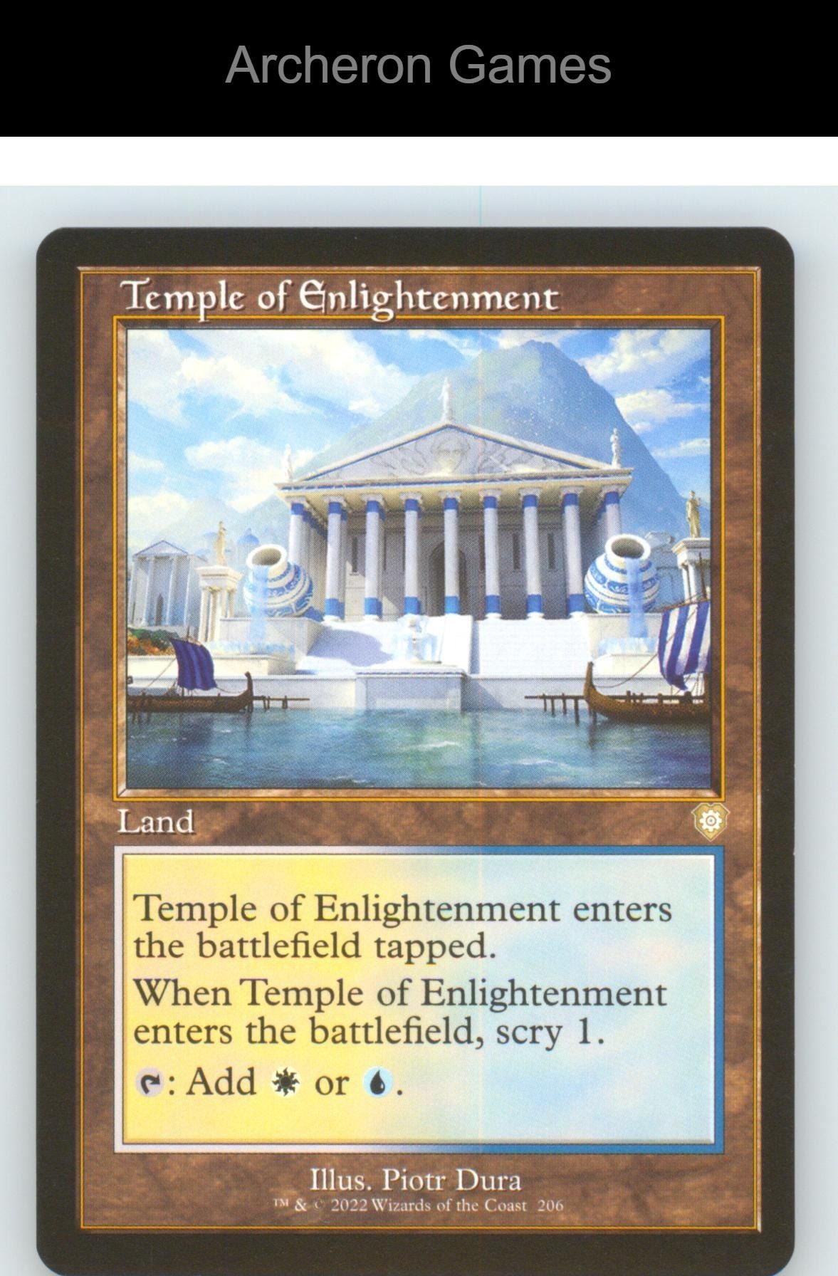 Temple of Enlightenment (Retro Frame) BRC 206 R MTG Card NM/EX+