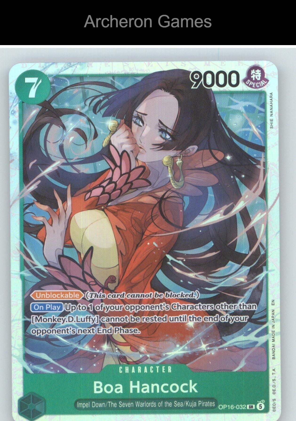 Boa Hancock OP16-032 One Piece Card NM/EX+ Foil