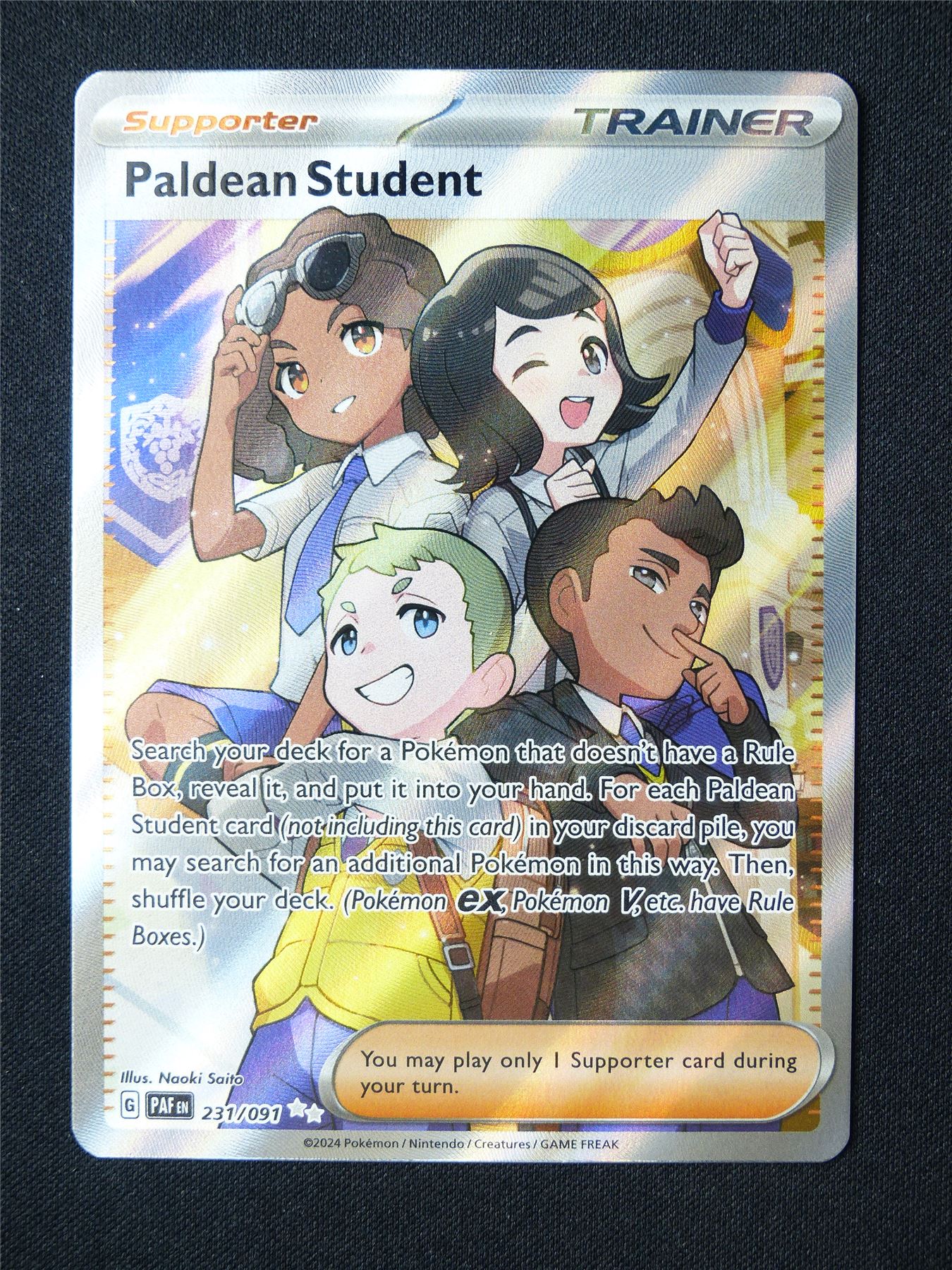 Paldean Student 231/091 Textured Holo - Pokemon Card #62Y