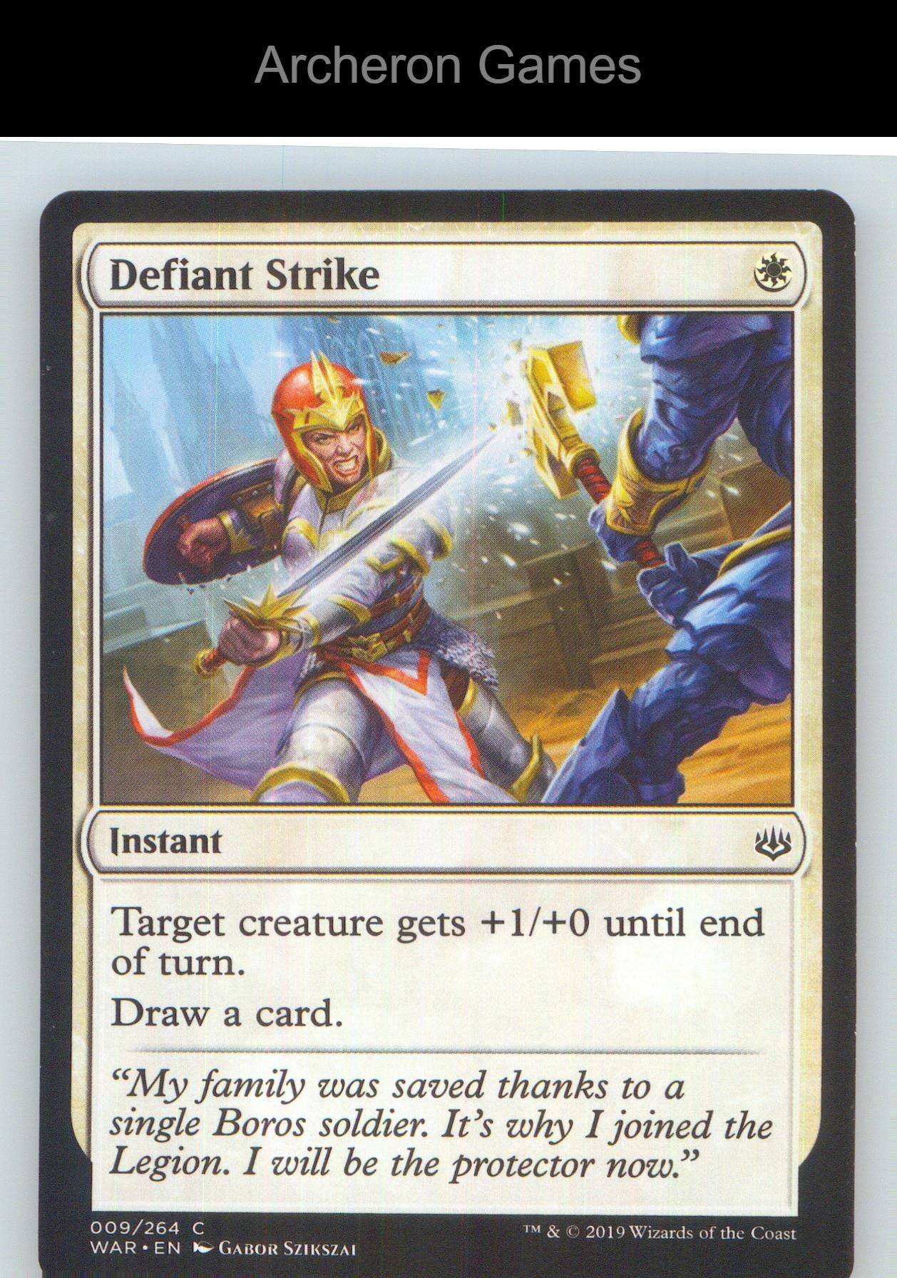 Defiant Strike WAR 9 C MTG Card NM/EX+