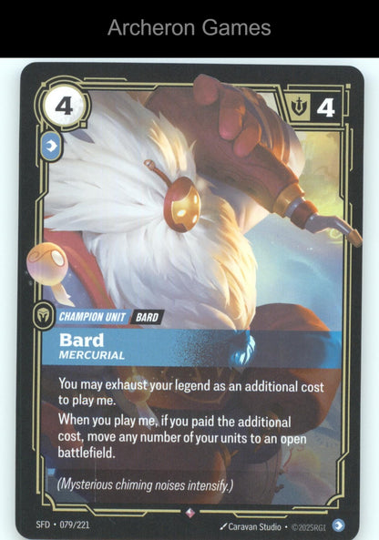 Bard - Mercurial SFD 079/221 R  Card Spiritforged