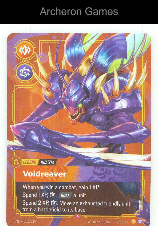 Kha'Zix - Voidreaver UNL 201/219 R Unleashed Riftbound Card