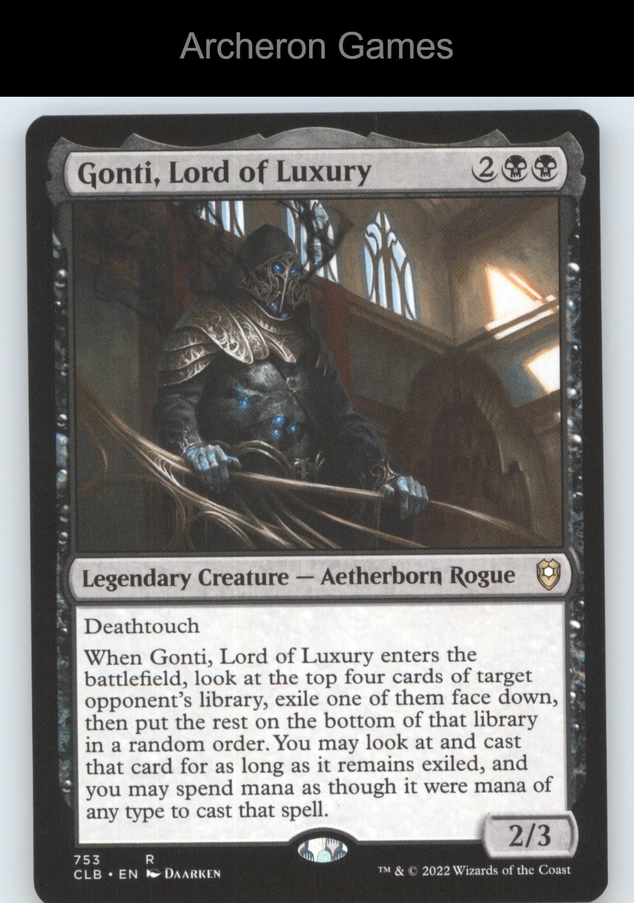 Gonti, Lord of Luxury 753 R MTG Card Commander Legends: Battle for Baldur's Gate