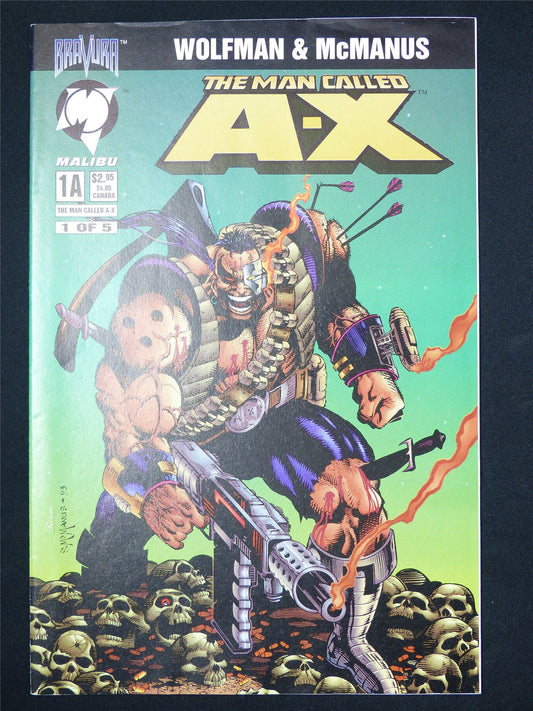 The MAN Called A-X #1a - B&B Malibu Comic #8IL