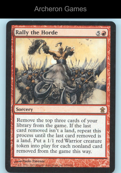 Rally the Horde 110 R MTG Card Saviors of Kamigawa