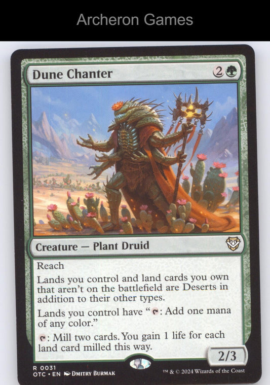 Dune Chanter 31 R MTG Card Commander: Outlaws of Thunder Junction