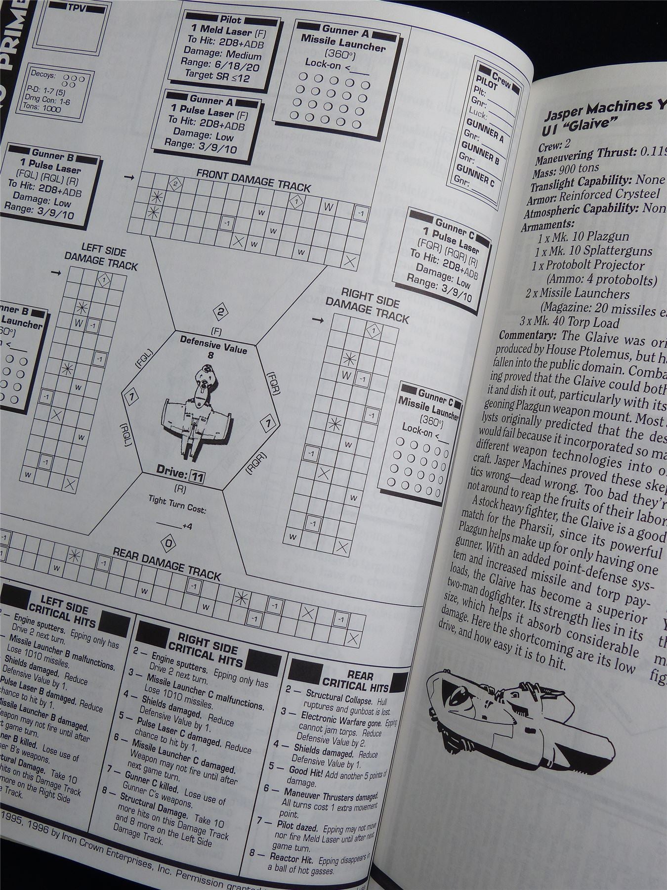 Silent Death: Operation Dry Dock Miniatures Sourcebook - I.C.E. Booklet #2QQ