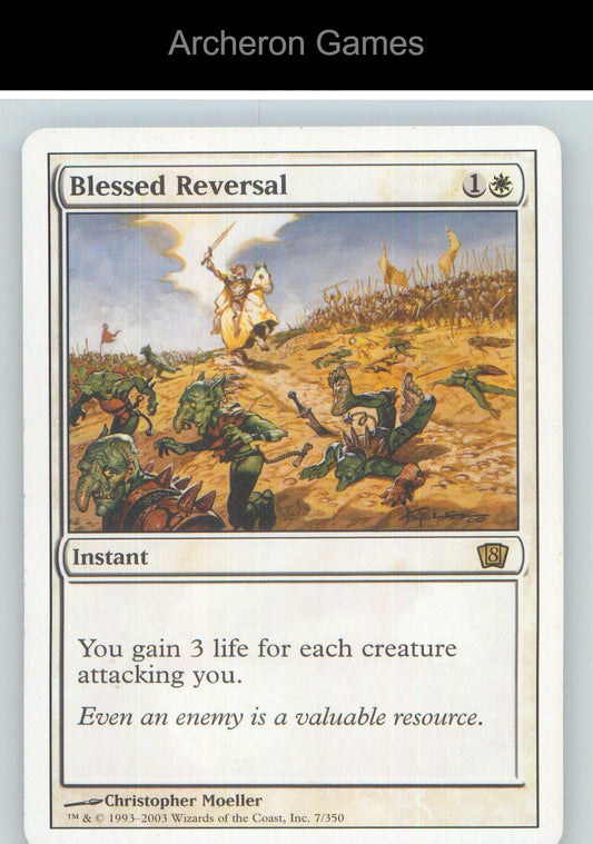 Blessed Reversal 8ED 7 R MTG Card NM/EX+