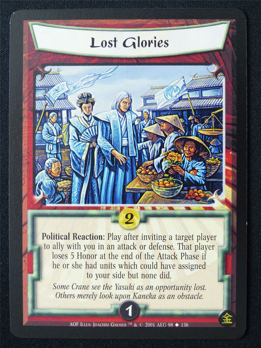 lost Glories - AOF - Legend of the Five Rings L5R Card #118