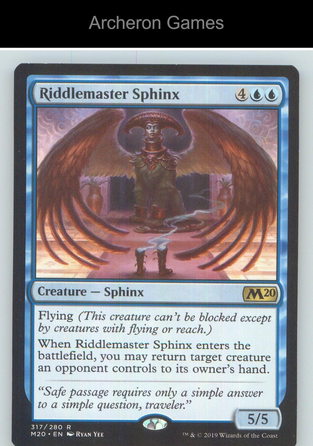 Riddlemaster Sphinx M20 317 R MTG Card NM/EX+