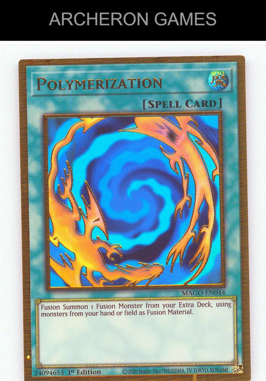 Polymerization GOLD RARE YUGIOH Card