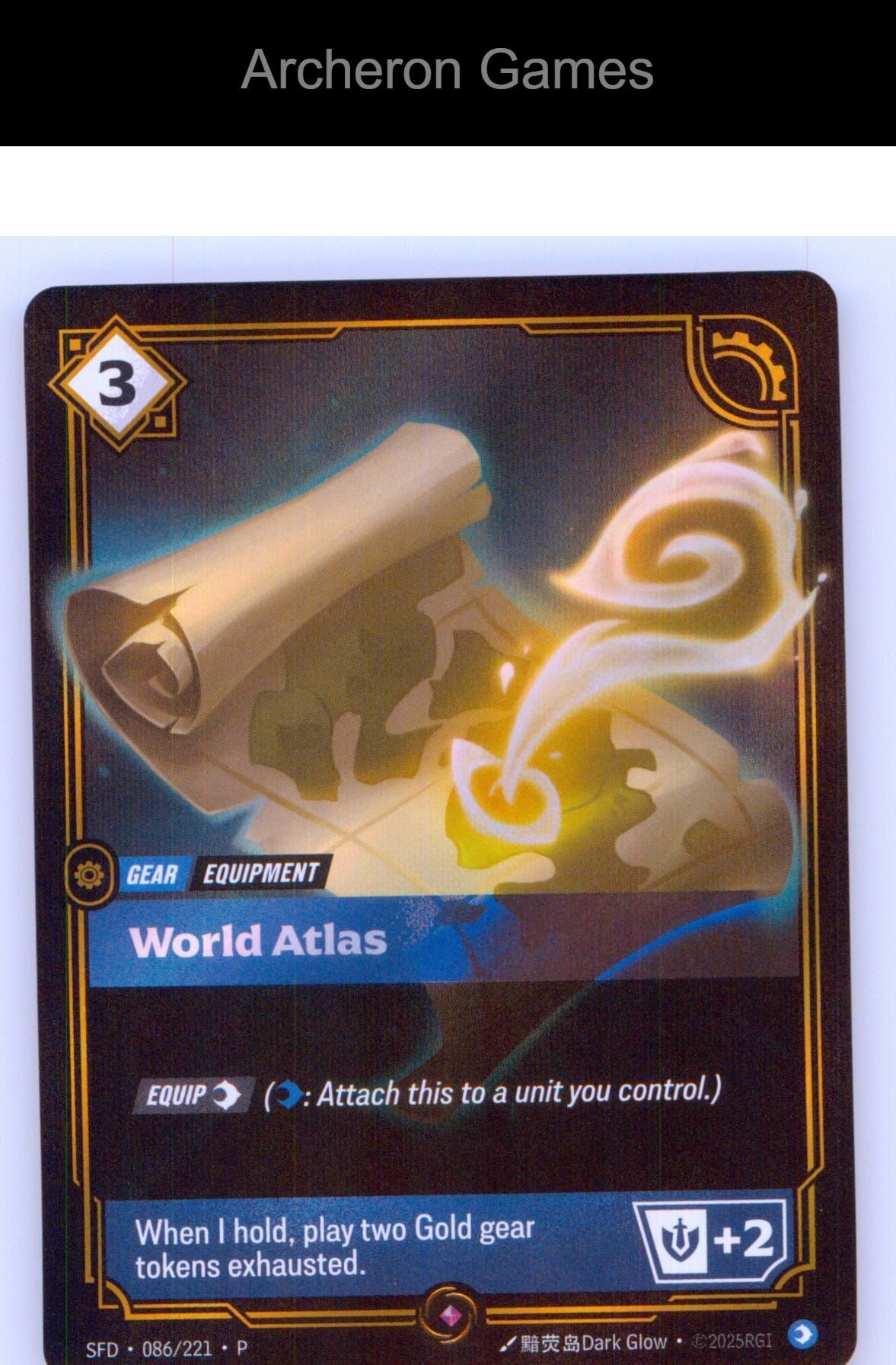 World Atlas SFD 086/221 R Spiritforged Riftbound Card