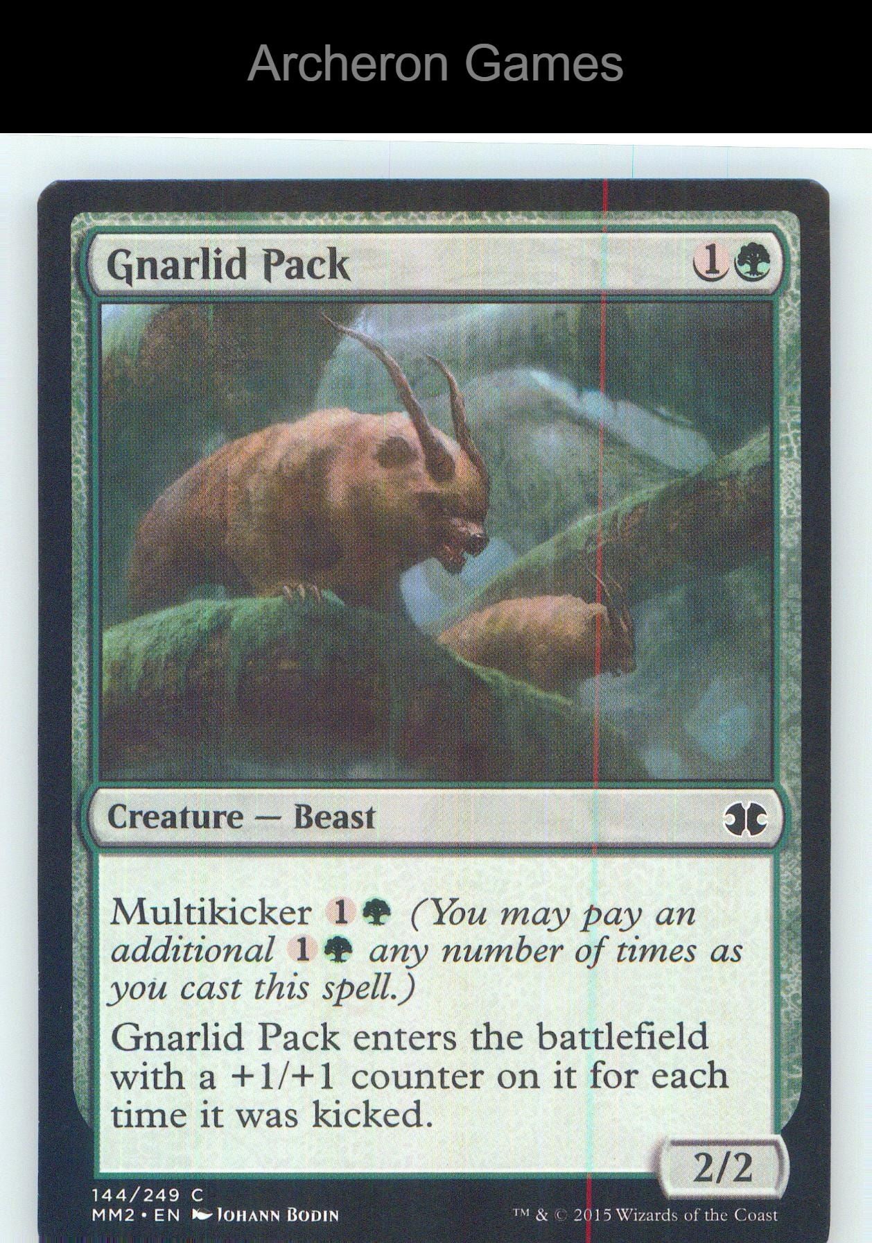 Gnarlid Pack MM2 144 C MTG Card NM/EX+