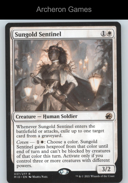 Sungold Sentinel 37 R MTG Card Innistrad: Midnight Hunt