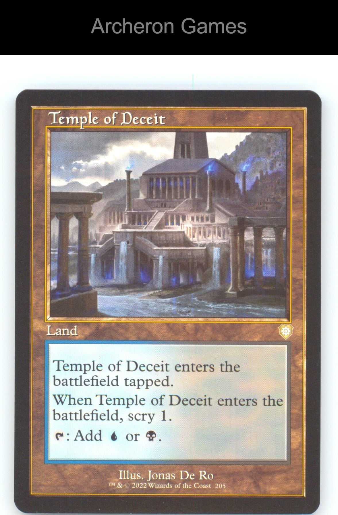 Temple of Deceit (Retro Frame) BRC 205 R MTG Card NM/EX+