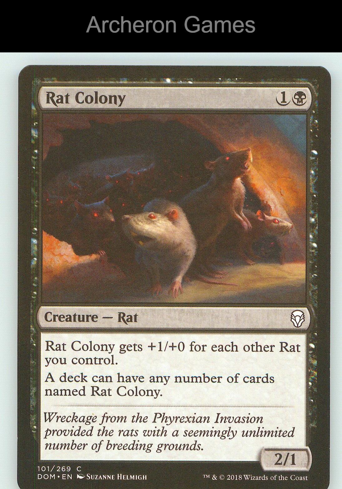 Rat Colony DOM 101 C MTG Card NM/EX+