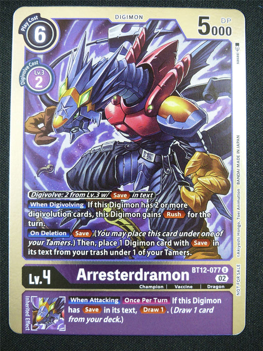 Arresterdramon BT12-077 U - Digimon Card #C6
