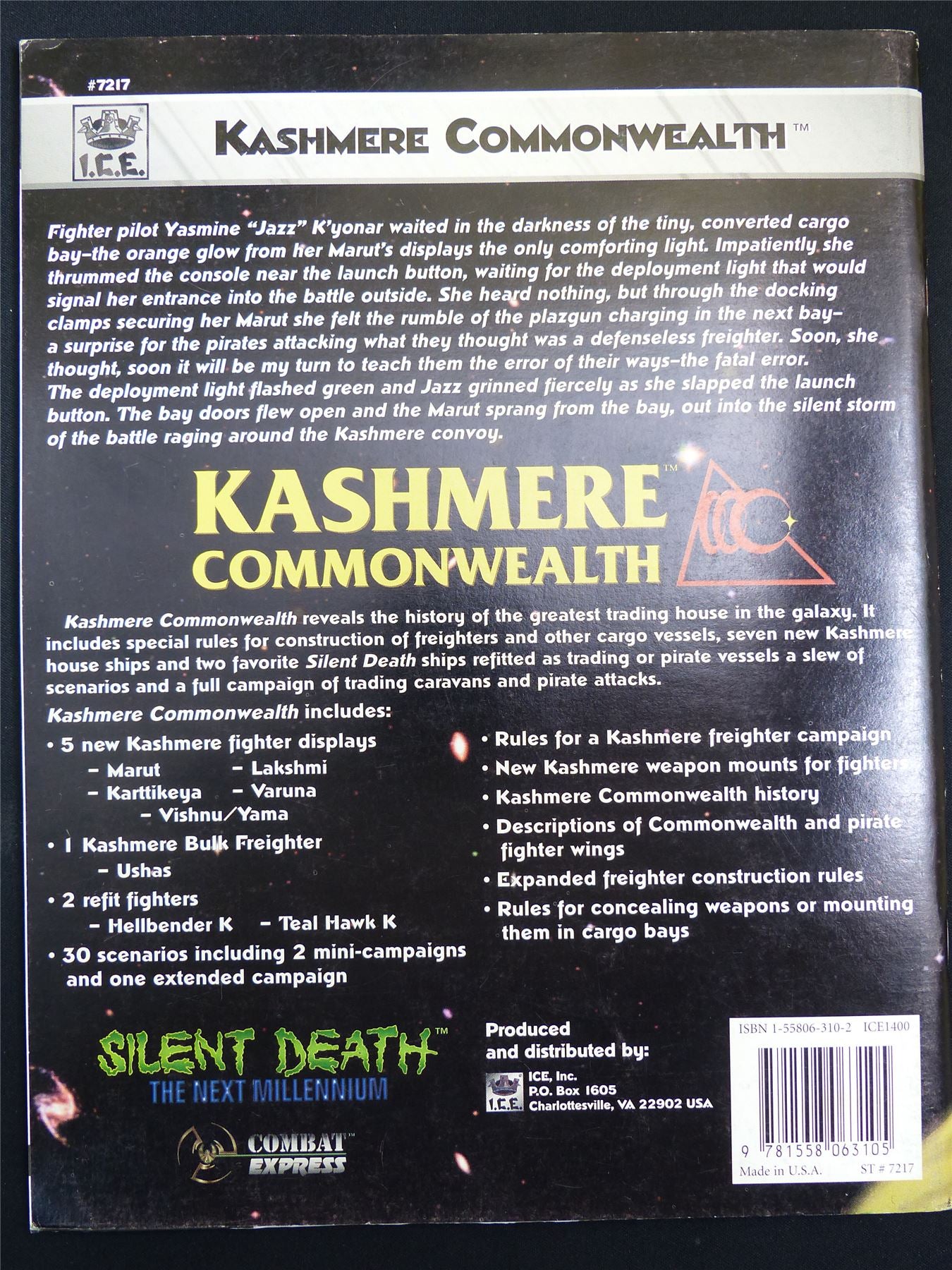 Silent Death: Kashmere Commonwealth Miniatures Sourcebook - I.C.E. Booklet #2QR