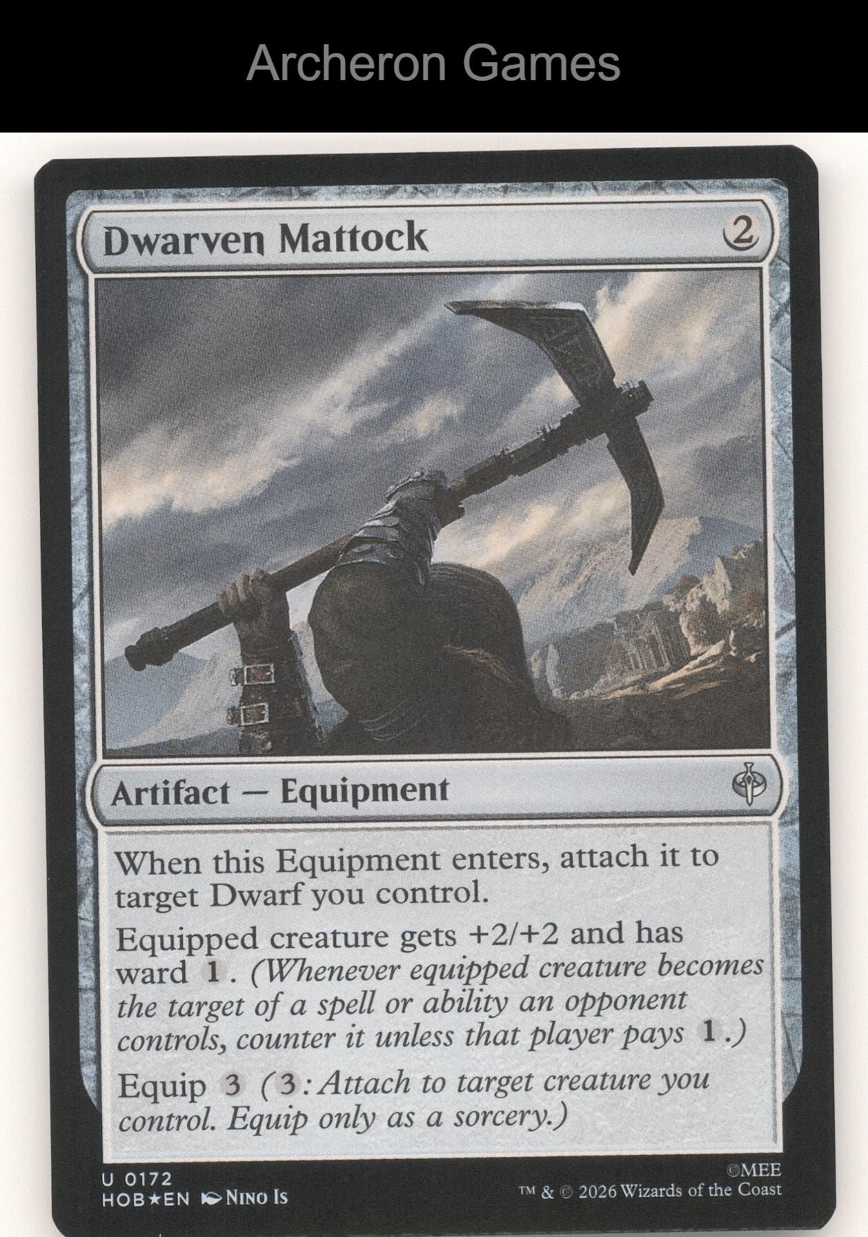Dwarven Mattock HOB 172 UC MTG Card The Hobbit