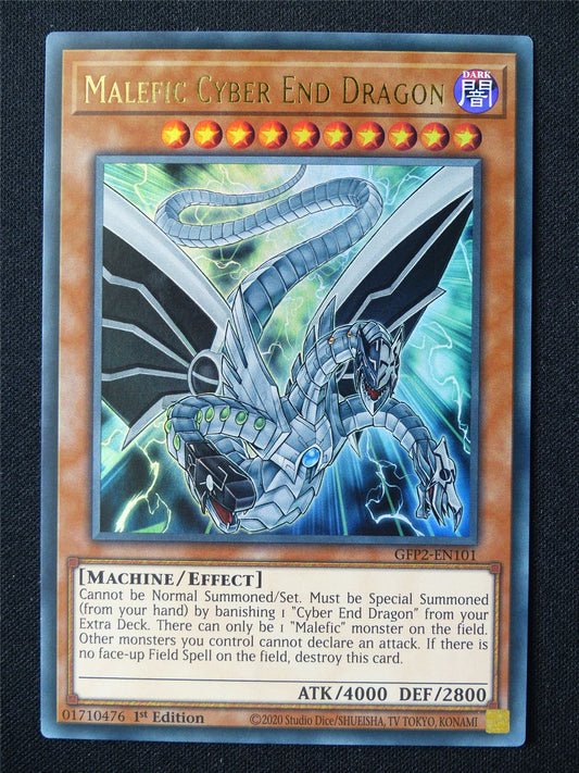 Malefic Cyber End Dragon GFP2 Ultra Rare - 1st ed Yugioh Card #6G