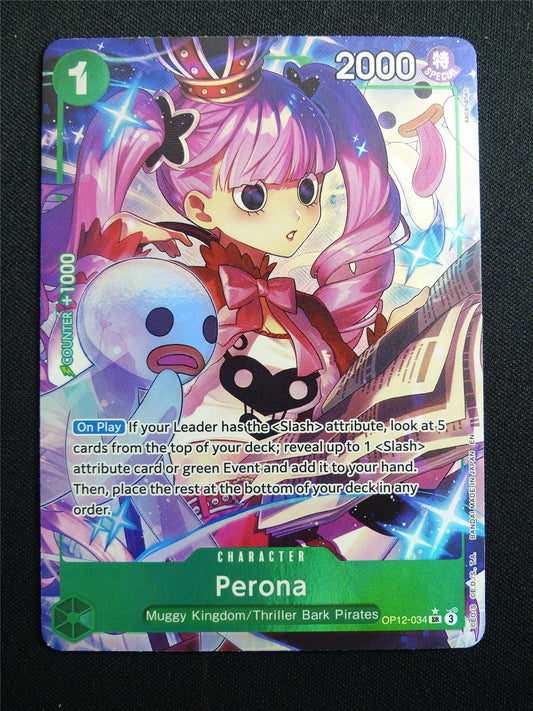 Perona OP12-034 SR Foil alt art - One Piece Card #3K8