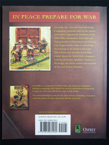Lost Scrolls: Field of Glory Gaming Companion - Book Softback #MR