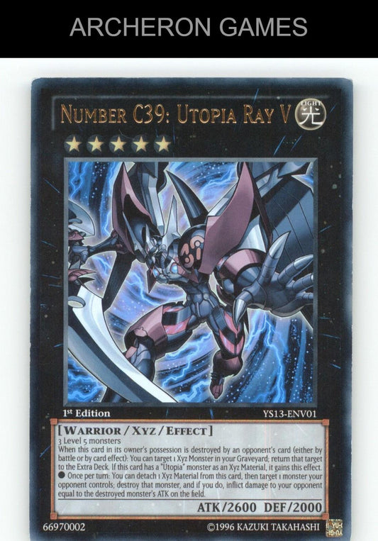 Number C39: Utopia Ray V Ultra Rare YUGIOH Card
