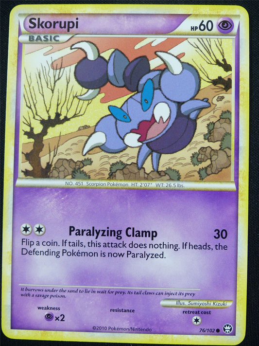 Skorupi 76/102 played - Pokemon Card #4EG