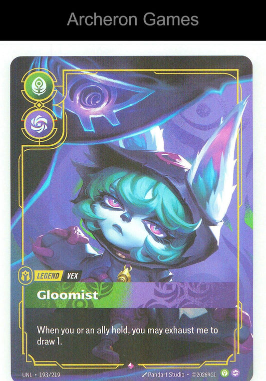 Vex - Gloomist UNL 193/219 R Unleashed Riftbound Card