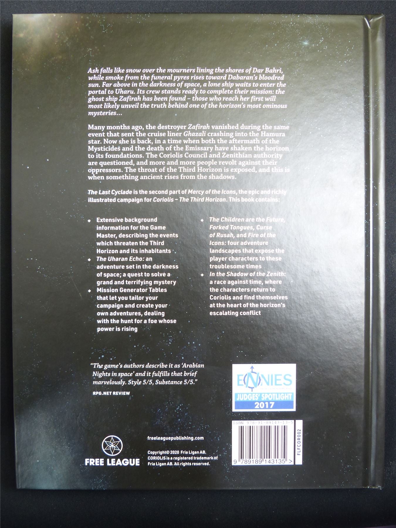 Coriolis: Mercy of Icons part 2: The Last Cyclade Rulebook - Roleplay Hardback #KE