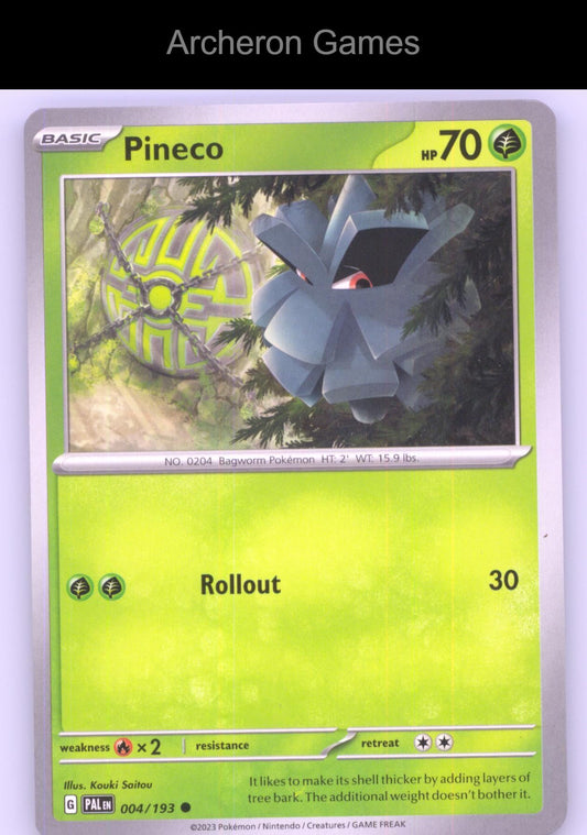 Pokemon Card Pineco PAL 004/193 C Paldea Evolved