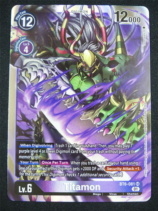 Titamon BT6-081 SR - Digimon Card #CE