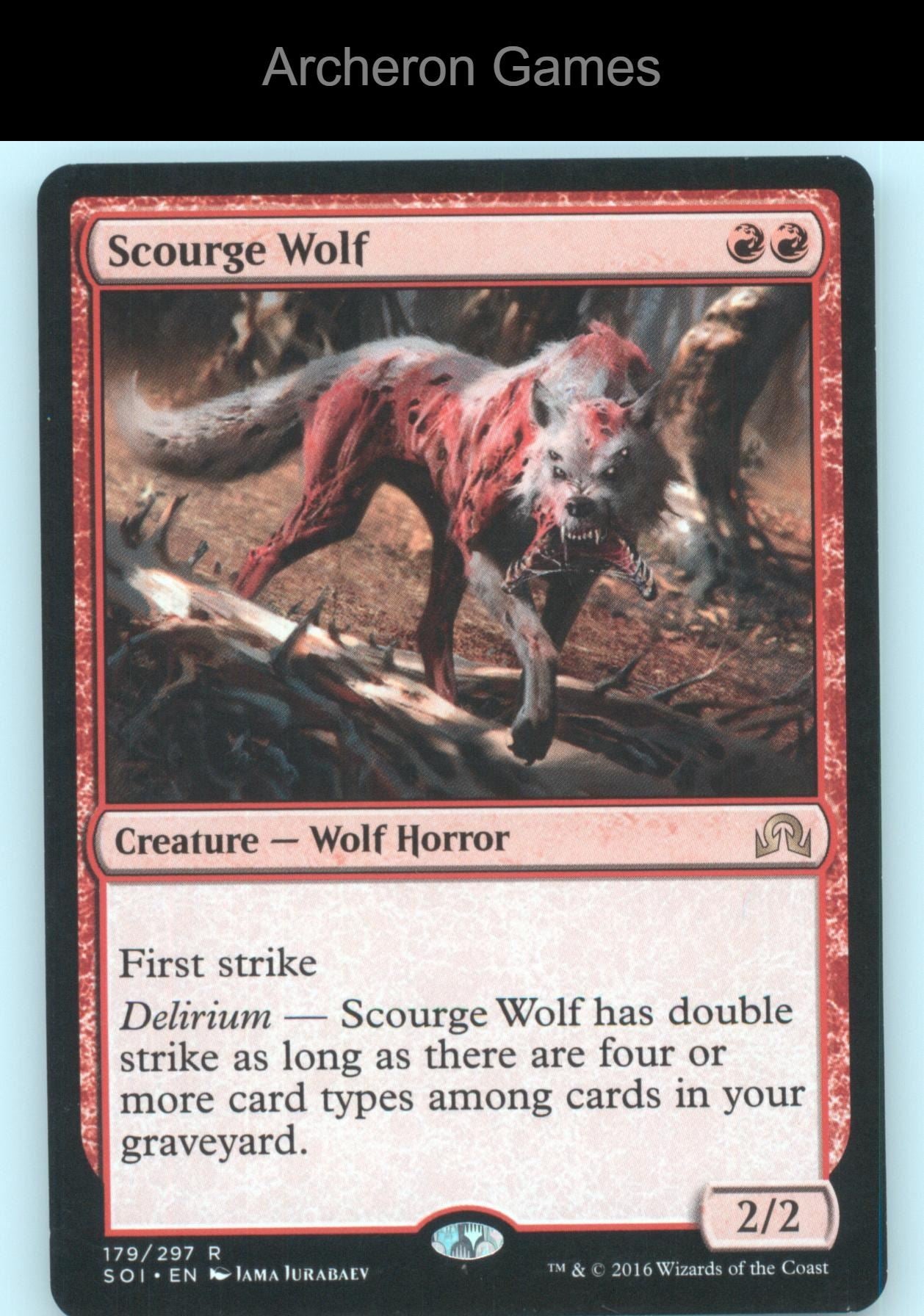 Scourge Wolf 179 R MTG Card Shadows over Innistrad
