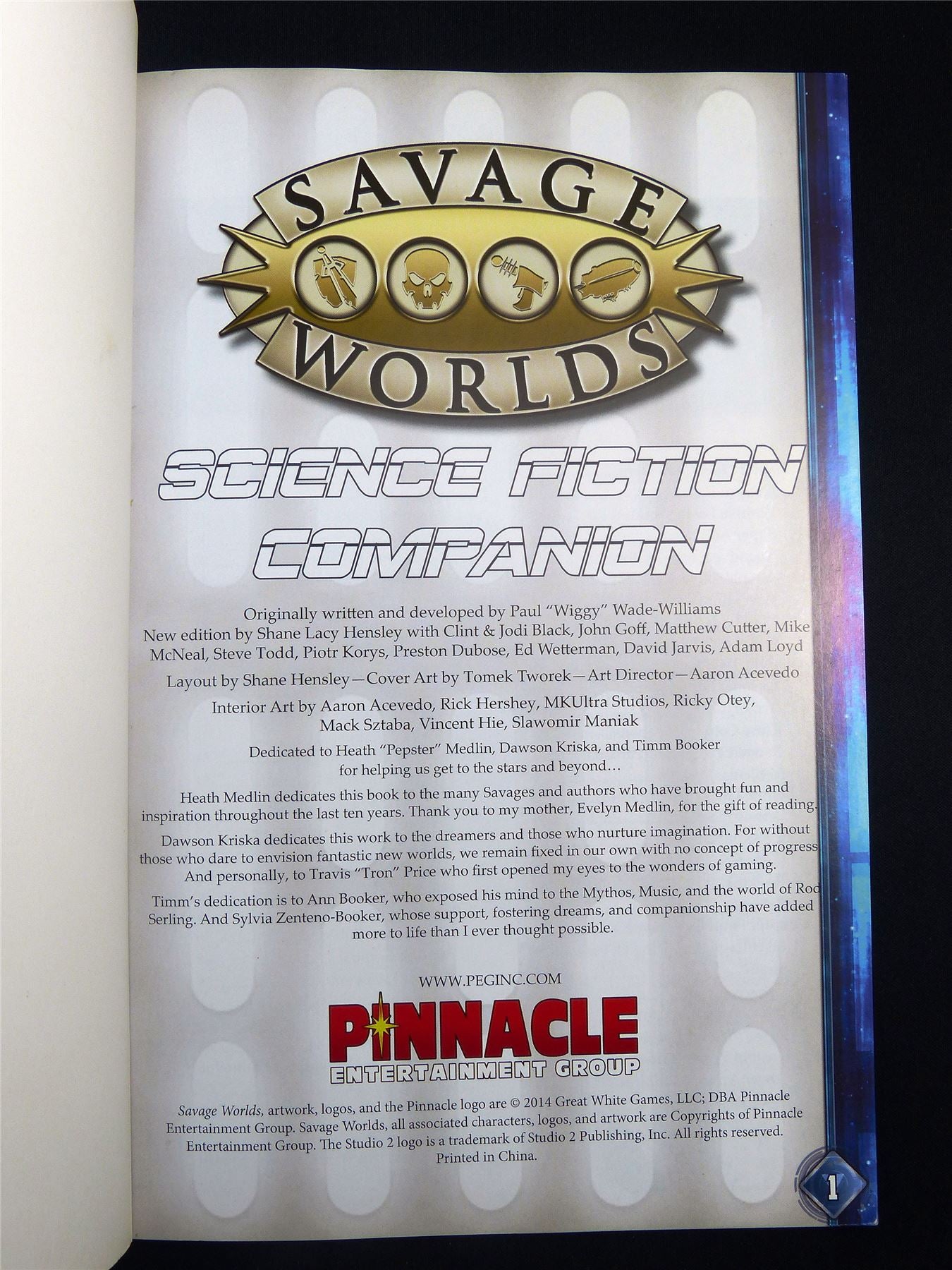 Science Fiction Companion - Savage Worlds Roleplay Softback #2UB