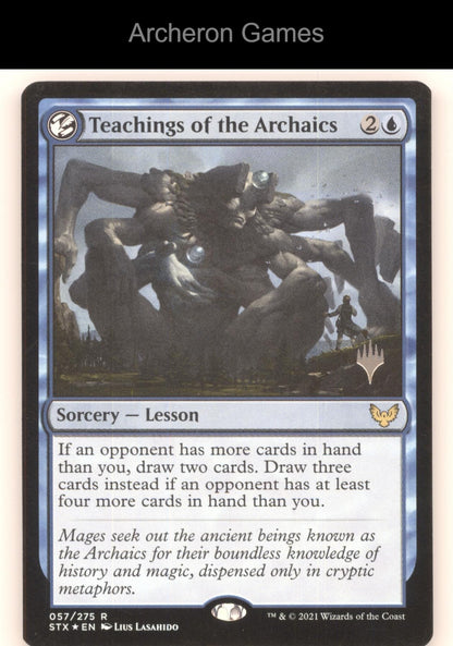 Teachings of the Archaics 57 R MTG Card Prerelease Cards
