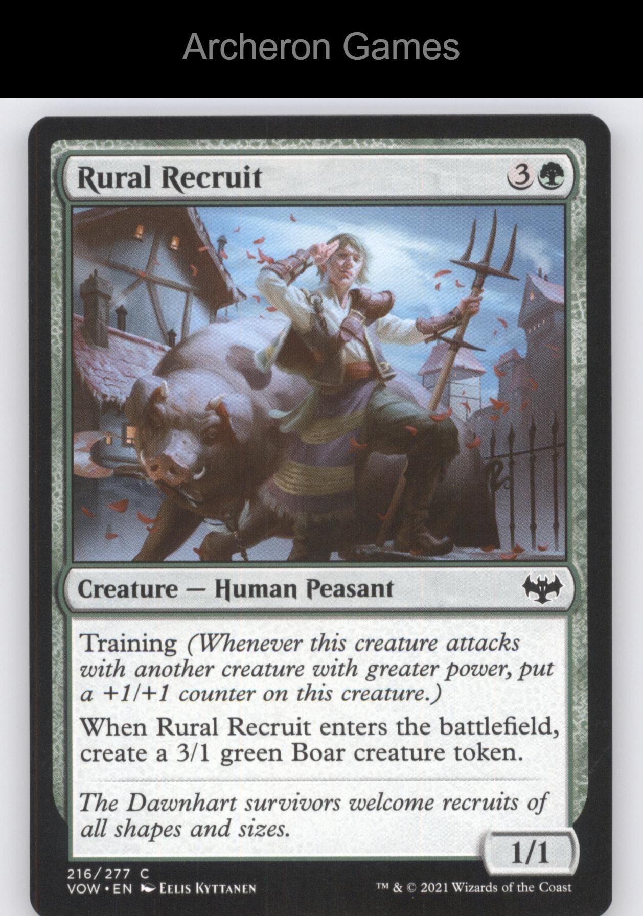 Rural Recruit 216 C MTG Card Innistrad: Crimson Vow