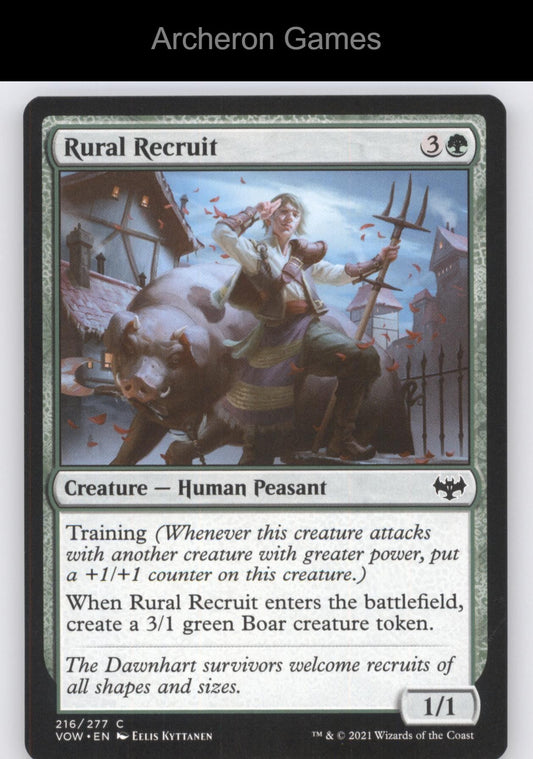 Rural Recruit 216 C MTG Card Innistrad: Crimson Vow