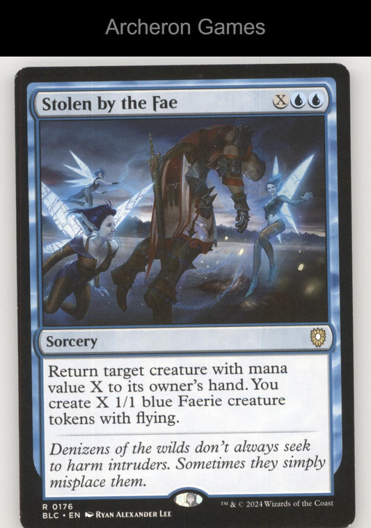 Stolen by the Fae 176 R MTG Card Commander: Bloomburrow