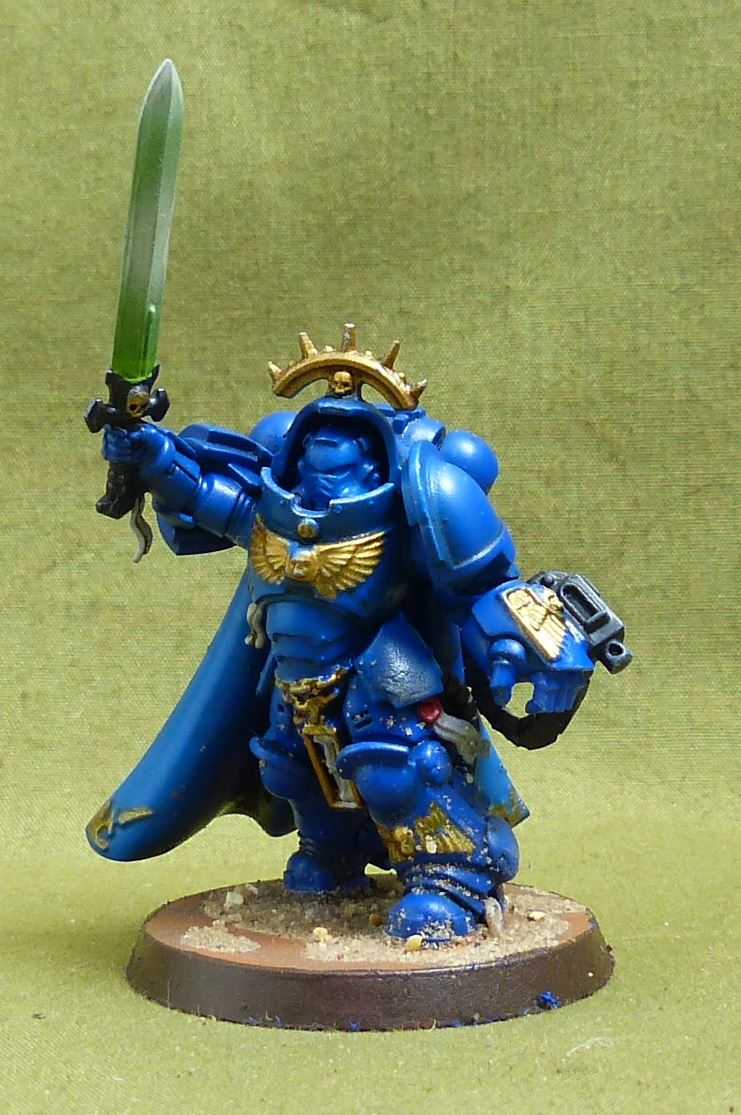 Captain in Gravis Armour painted - Space Marines - Warhammer 40K #6TN